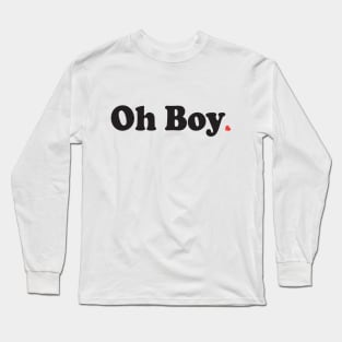 Oh Boy Im In Love, Red Heart BoomBoomInk Long Sleeve T-Shirt